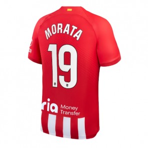 Atletico Madrid Alvaro Morata #19 Domaci Dres 2023-24 Kratak Rukavima